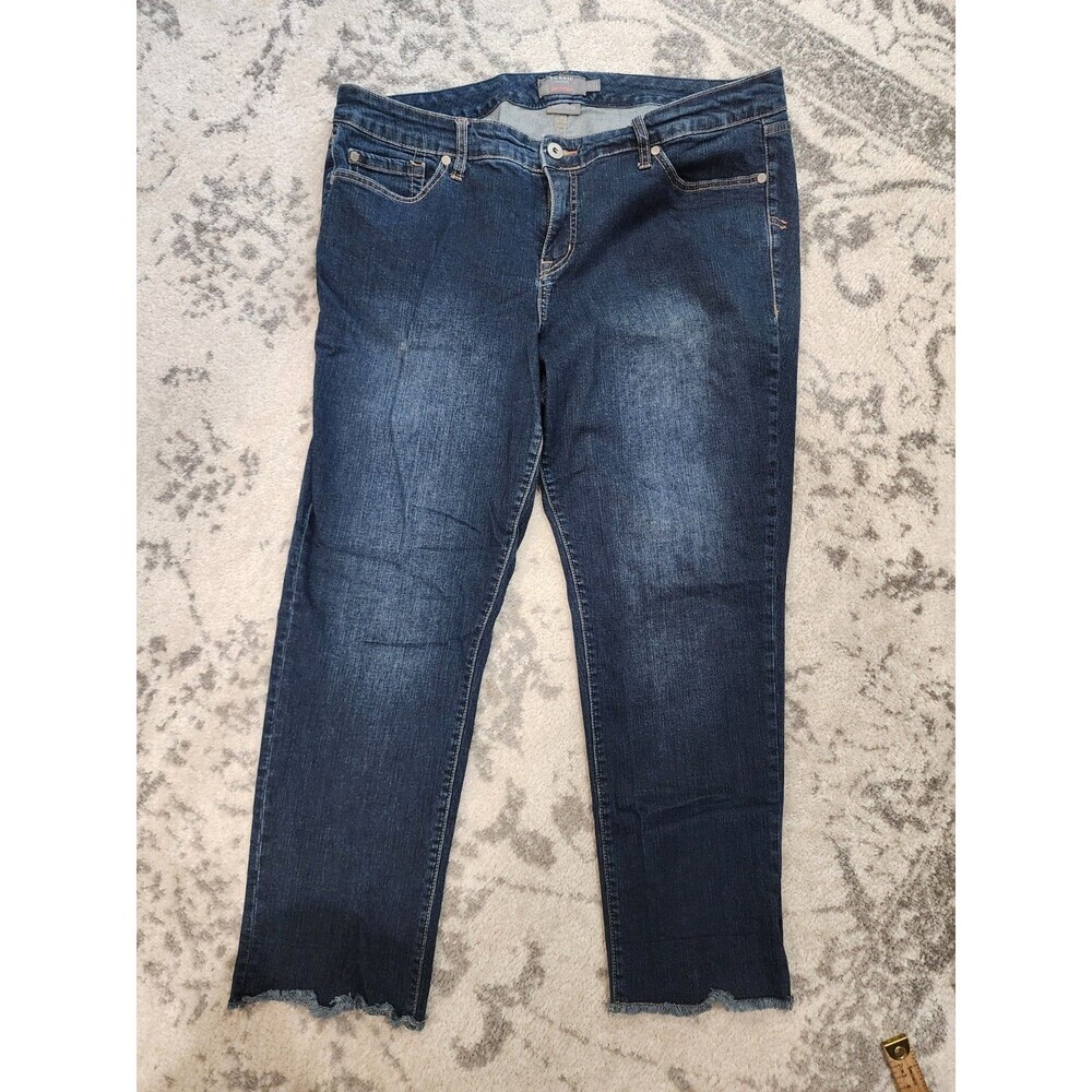 Torrid Straight Leg Jeans Feel The Fit Crop Boyfriend Womens 18 Vintage Stretch